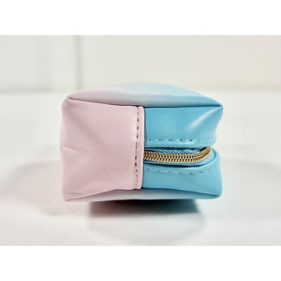 New YSL Beauté Cosmetic Bag Blue Pink Ombré Gradient Pouch Limited Edition GWP - Picture 4 of 9